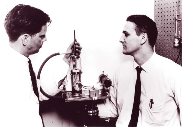 Robert J. Keyes (left) and Theodore Quist