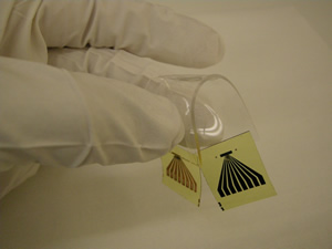 The novel waveguide connects a light source to a detector to make what may be the first truly stretchable optical circuit.