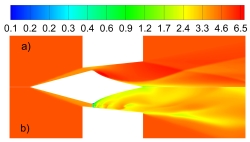 The effectiveness of current laser-propulsion techniques is limited by the instability of supersonic gas flow, caused by shock waves that “choke” the inlet of the nozzle, reducing thrust. Those effects can be reduced with the help of laser ablation, redirecting the plasma plume so that it flows close to the interior walls of a supersonic nozzle and significantly improving the overall thrust
CREDIT: Y.Rezunkov/IOIE