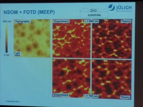 Slide from Ulrich W. Paetzold on the NSOM measurement of thin film solar cell