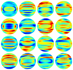 Representative major light scattering patterns of a single bacterium, form which its species L. casei was identified from a machine learning algorithm.Credit: YoungJu Jo and YongKeun Park/KAIST